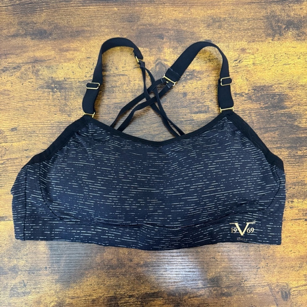 Versace 1969 Italio Women’s Black Sports Bra size US XL